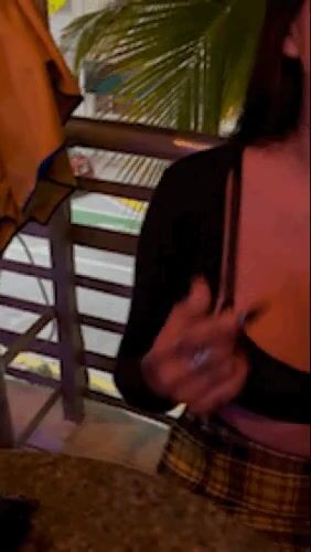 Rooftop bar really is the place for titties,I think