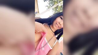 Getting Naked in Public: I like flashing my tits in public ;) №2 #2