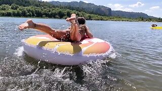 Getting Naked in Public: Floating naked on the river! #4