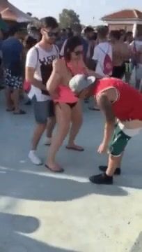 She goes for it!