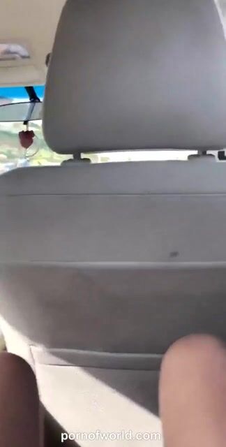 Playing with her Snatch in the Uber