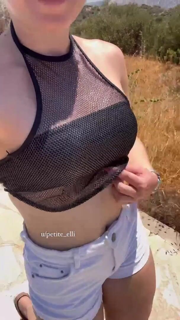 Actually, I just wanted to show this stranger my tits. He asked if he could touch them... why should I say no?