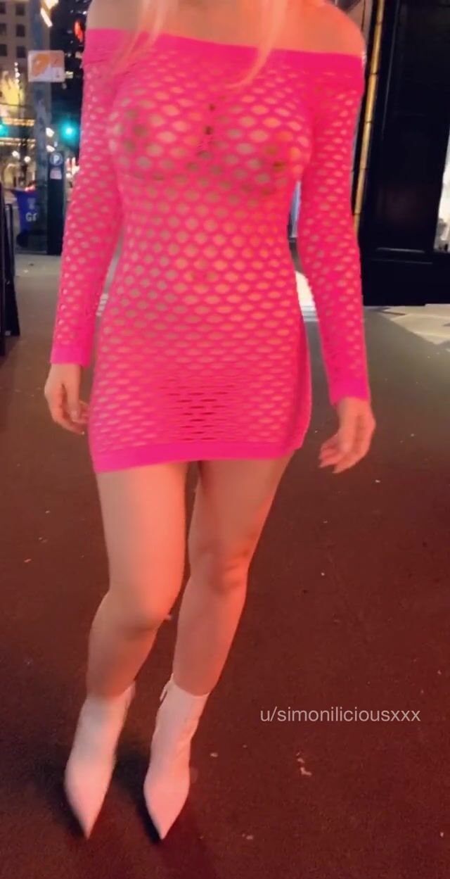 A lil night stroll in my holey dress