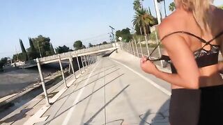 Exposed in Public: Getting a little exposed on our run =] #3