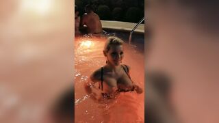 Exposed in Public: Had lots of fun in the outdoor hot tub at out Hotel ♥️♥️♥️♥️♥️♥️ #2