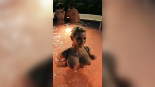 Exposed in Public: Had lots of fun in the outdoor hot tub at out Hotel ♥️♥️♥️♥️♥️♥️ #3