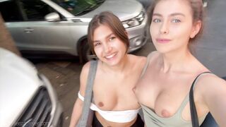 Getting Naked in Public: Boobs out down the street #4