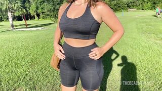 Flashing on the disc golf course