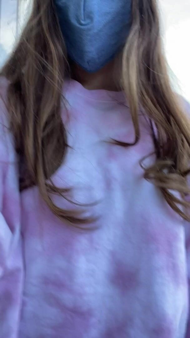 Enjoying the breeze on my pussy on the way to my appointment