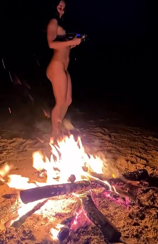 Slut with Fireworks