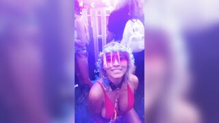 Festival and Rave Girls: Front row slut at Dirtybird Campout #3