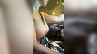 Exposed in Public: Driving home topless! #3