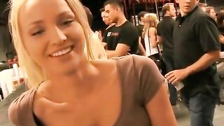 Naughty in Public: Hot chick in a bar shows everything #4