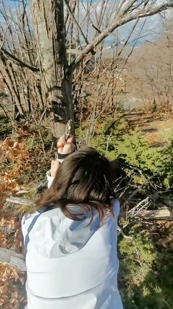 Having some fun in the forest