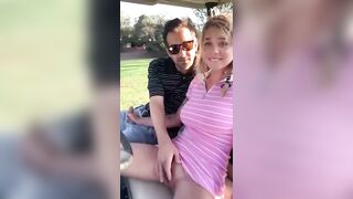 Outdoor Nudity: Gabbie Carter Gets Creampie On The Golf Field #4