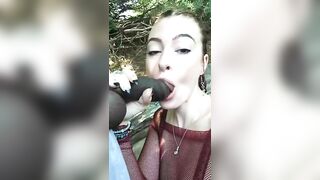 Outdoor Nudity: outdoor sucking #4