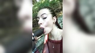 Outdoor Nudity: outdoor sucking #2