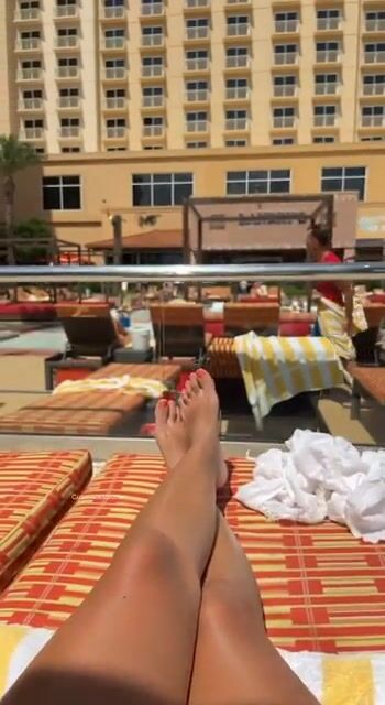 Being sneaky by the pool