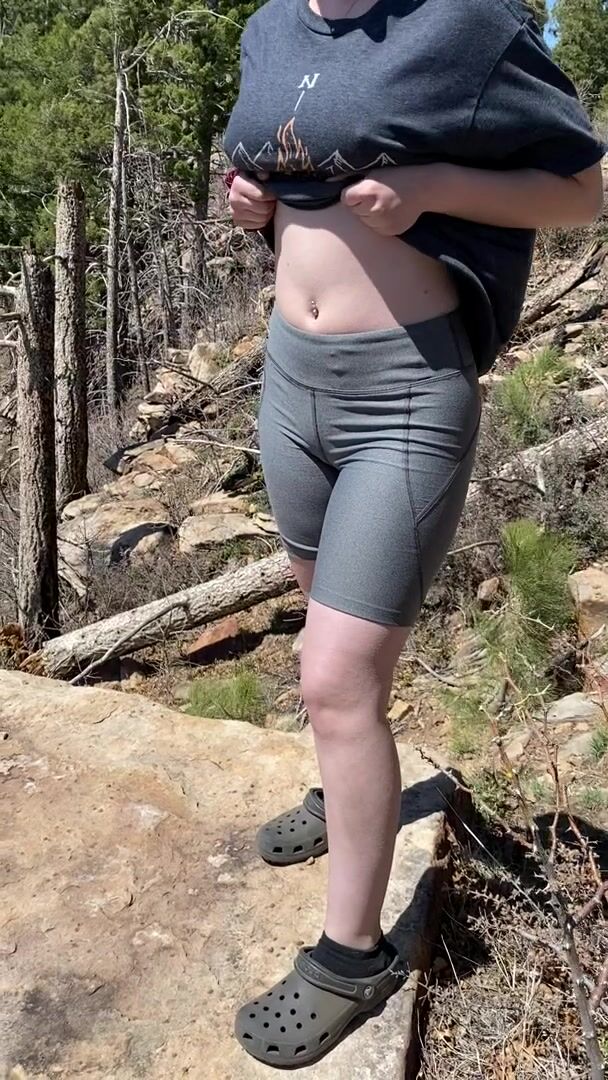 The wind was doing its best to help me undress ????