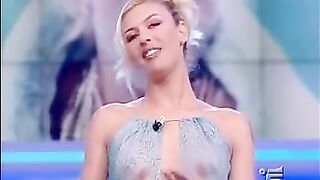 Nude on Stage: See-thru dress on TV show #2