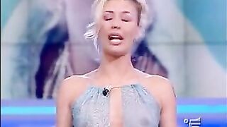 Nude on Stage: See-thru dress on TV show #3
