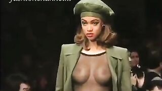 Nude on Stage: Tyra Banks See Through #3