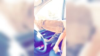Public Nudity: Masturbating in the car near a store ♥️♥️ #4