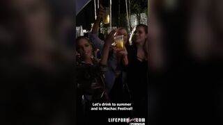 Guy fucks his 3 best friends at a concert